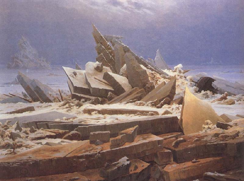 Caspar David Friedrich Te Sea of Ice China oil painting art